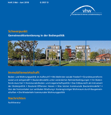 Forum Wohnen und Stadtentwicklung